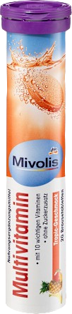 Mivolis Comprimés multivitaminés effervescents, 20 pièces, 82 g